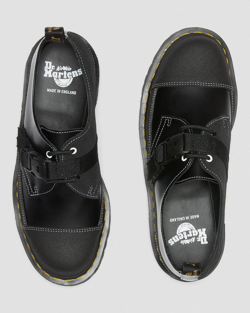 Dr Martens 1461 Tech Made in England Gesp Oxford Schoenen Heren Zwart | NL 209SGL